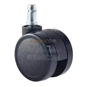 Hooded Wheels for Office Chair & Trolly-Full Black/High Durable Stainl