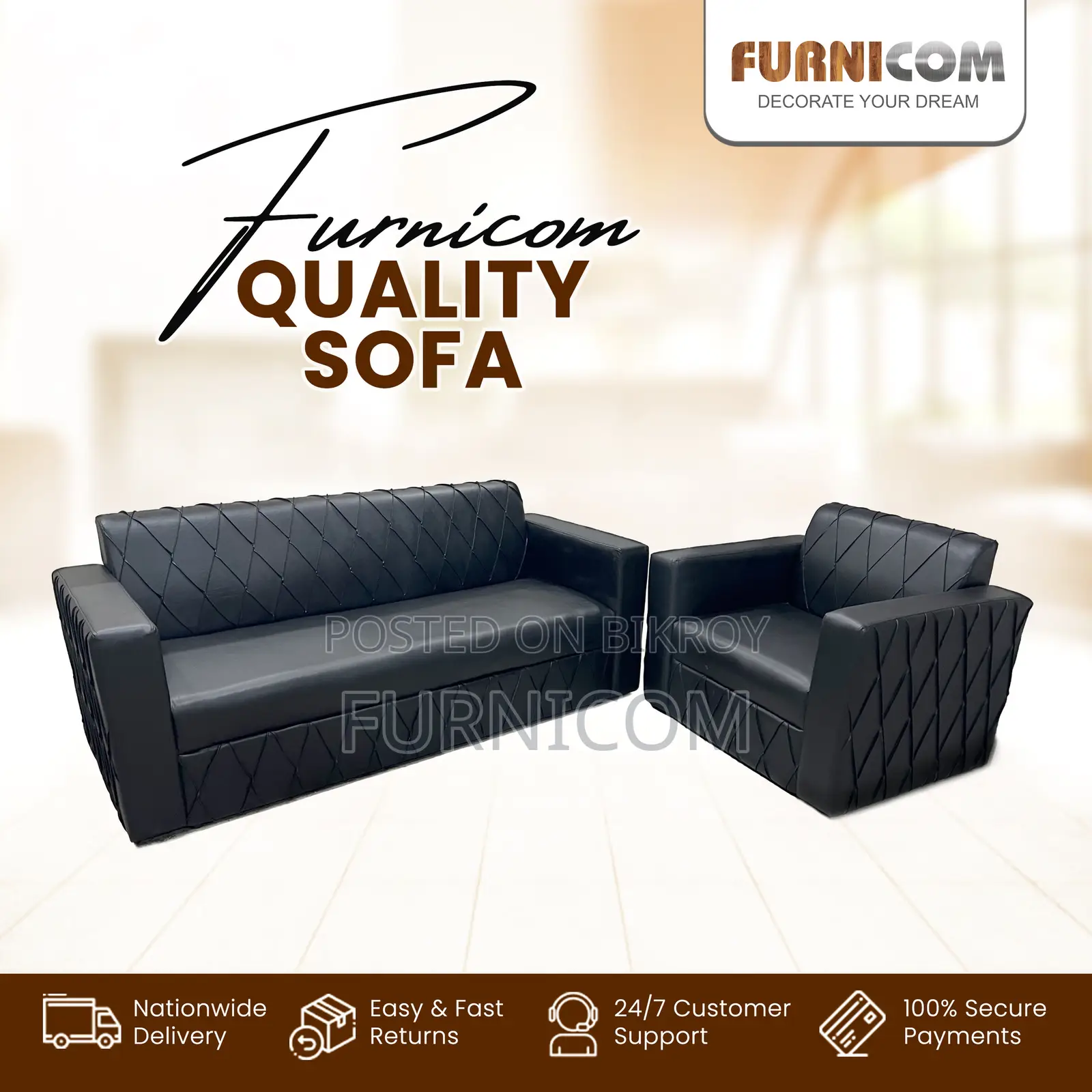 Furnicom Sofa/ Sofa/ Sofa Set/ L shape sofa/ Corner Sofa/ Apple sofa/ 
