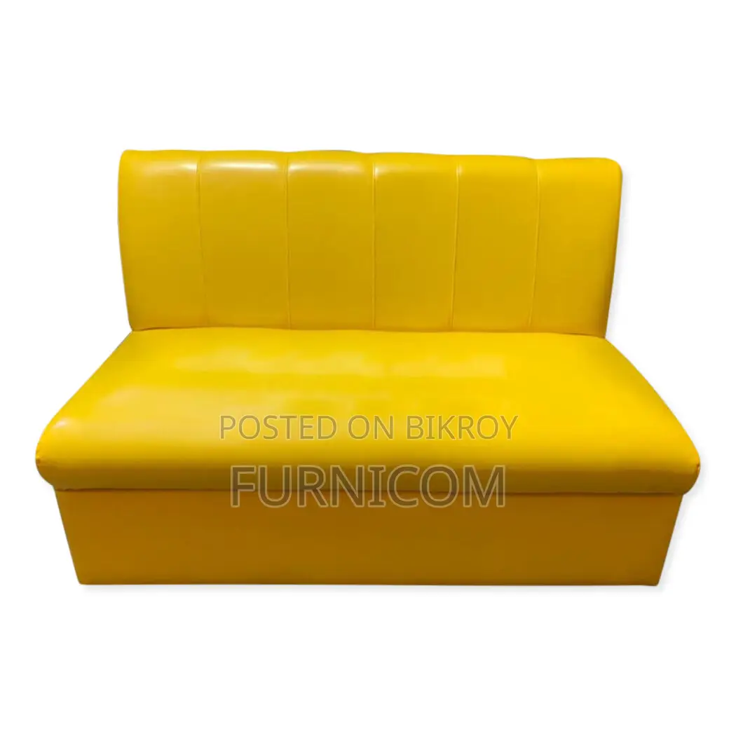 Stylish and New two seater sofa armless - Yellow