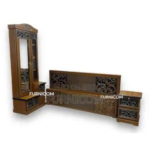 Furnicom Bedroom set/ Bed/ dressing table/ side table/ bedside table/ 