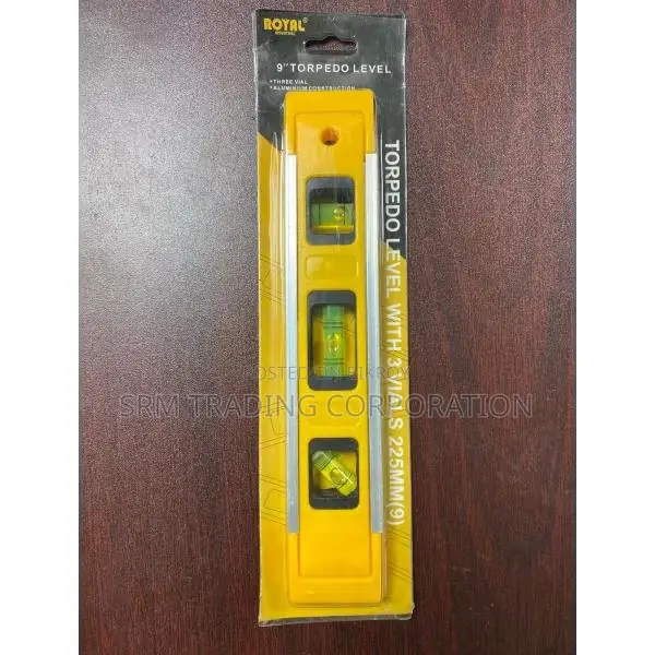 Royal 9" Torpedo Level with 3 Vials