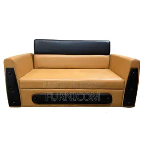 Two Seater Family Sofa Set - Brown Color