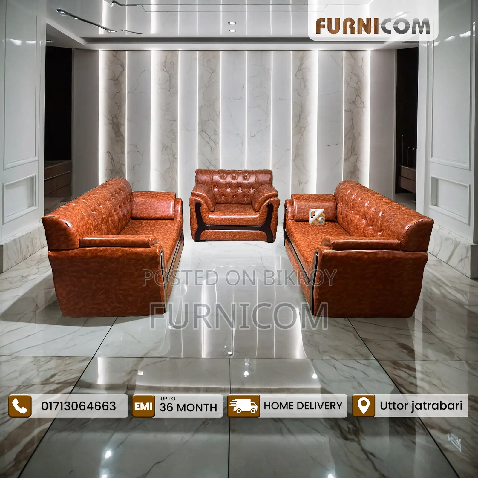 2+2+1 Seater Sofa Set