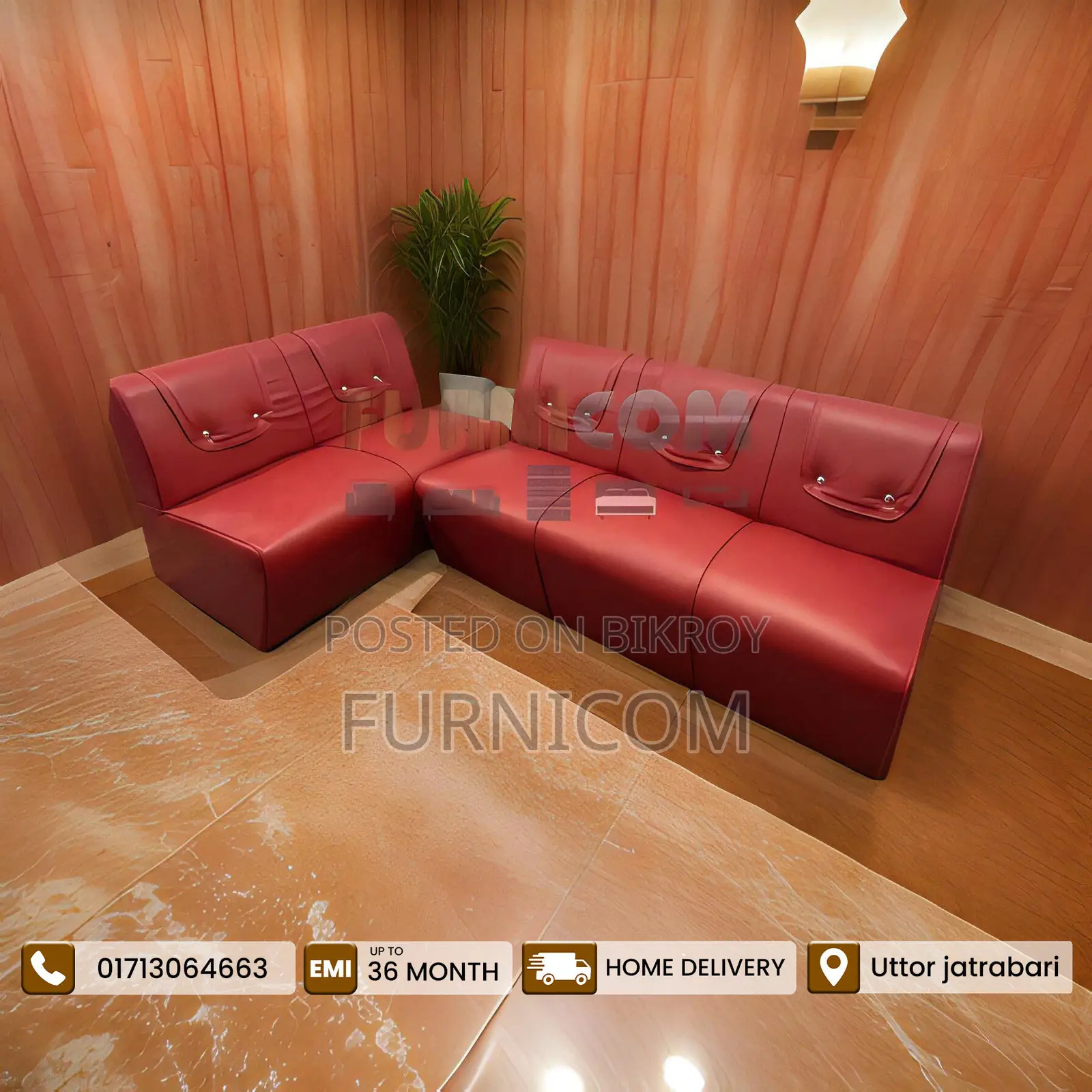 3+2 Seater Sofa Set/ Button Sofa Set/ Budget Friendly Sofa Set