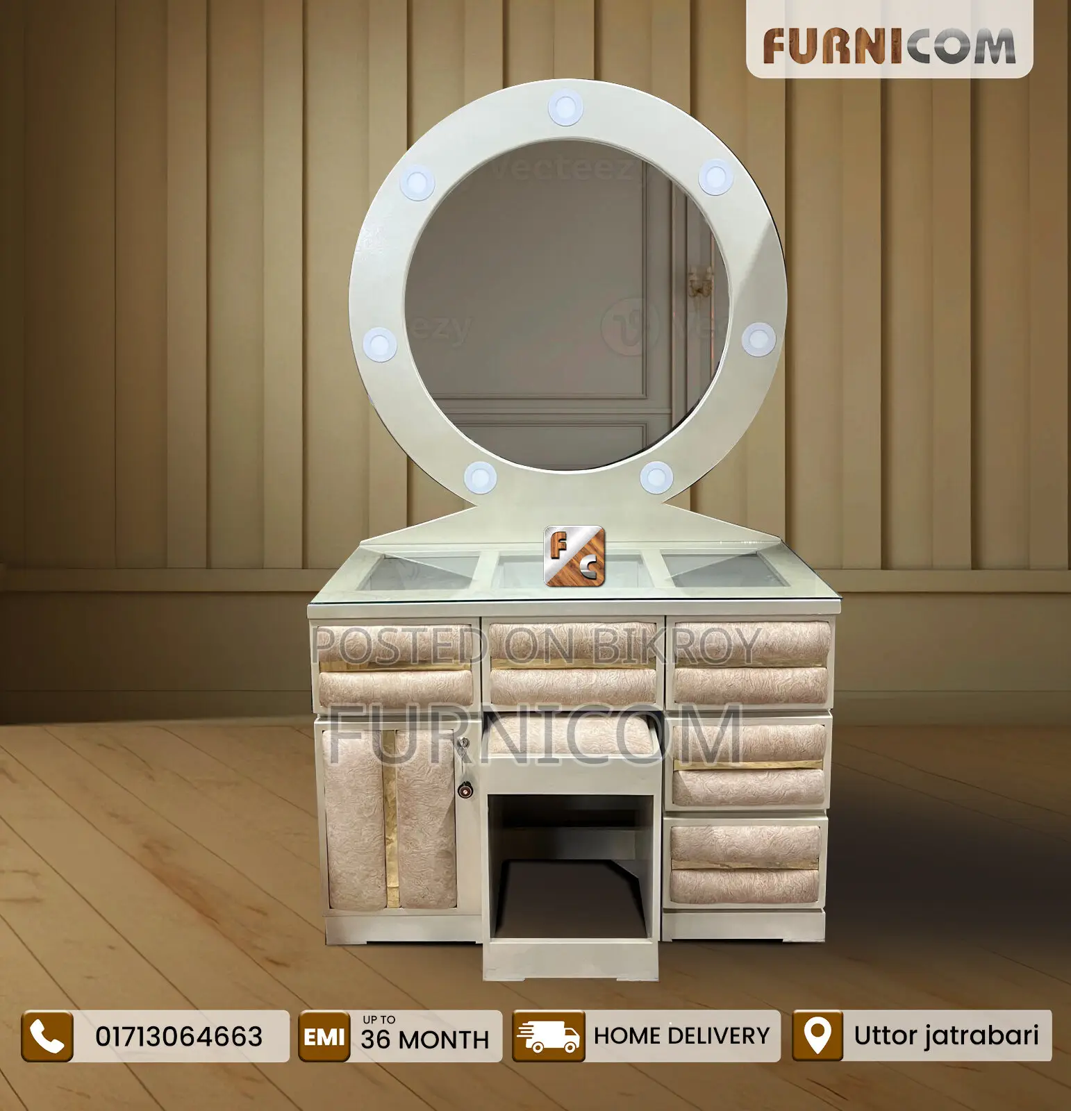 Dressing Table With Dressing Stool