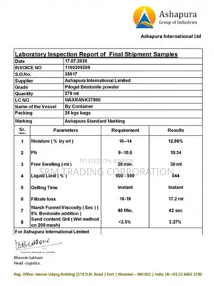 Ashapura 25kg Bentonite Pilogel Powder