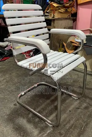 Curvy linear Wooden Visitor Chair (FCWC 9)