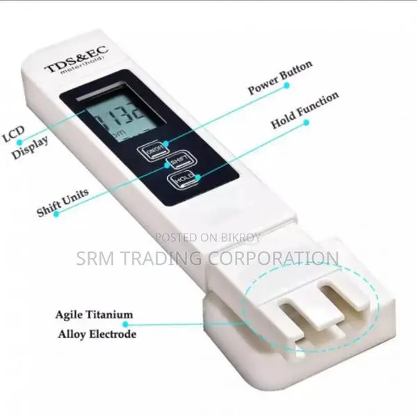 TDS & EC 3-In-1 Handheld TDS Meter