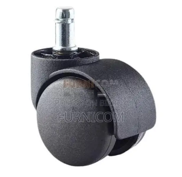 Hooded Wheels for Office Chair & Trolly-Full Black/High Durable Stainl