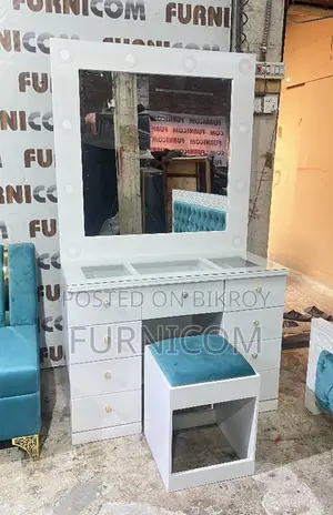 Vanity Set/ Dressing Table Set/ Dressing Table With Dressing Stool