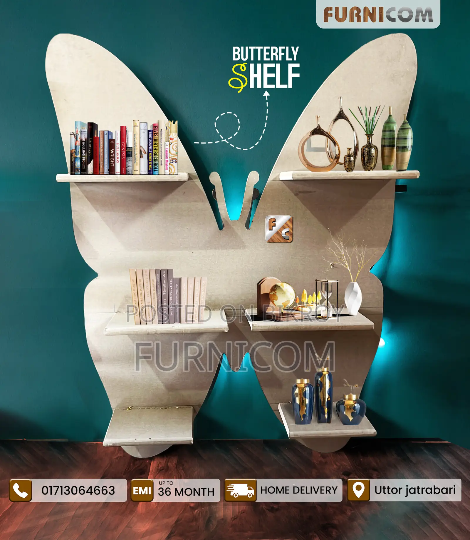 Wall Mount Display Unit | Showpiece Shelf Racks Stand | Storage Rack