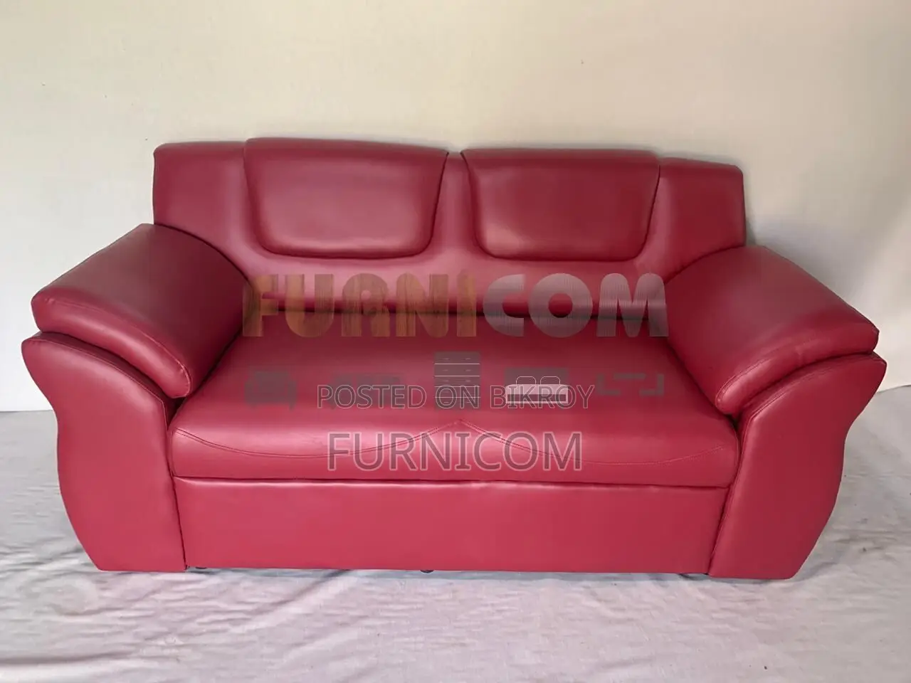 2 Seater Rolled Arm Fluffy Sofa