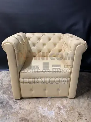 Chesterfield Armchair/ Single Seater Sofa for Home and Office Velvet U