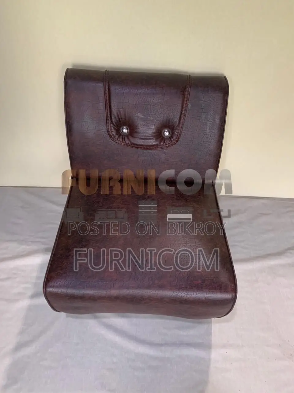 Armless Ply-Wood Armchair -Coffee