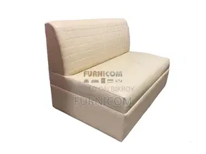 Two Seater Artificial Leather Home and Office Armless Sofa