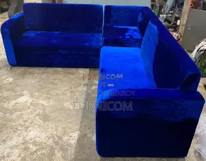 Royal Blue Velvet Touch Corner Separable Sofa Set/ 2 Seater Sofa