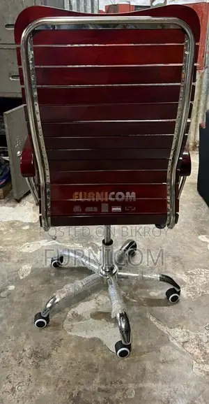 Curvy linear Wooden Boss Chair Mehgani (FCWC 11)
