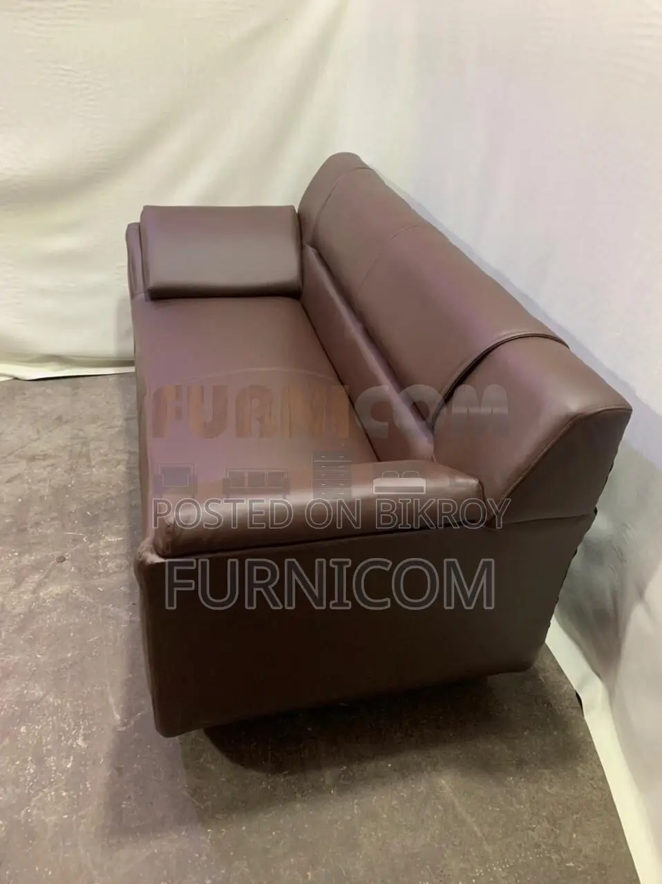 Rolled Arm 2 Seater Sofa - Chocolate