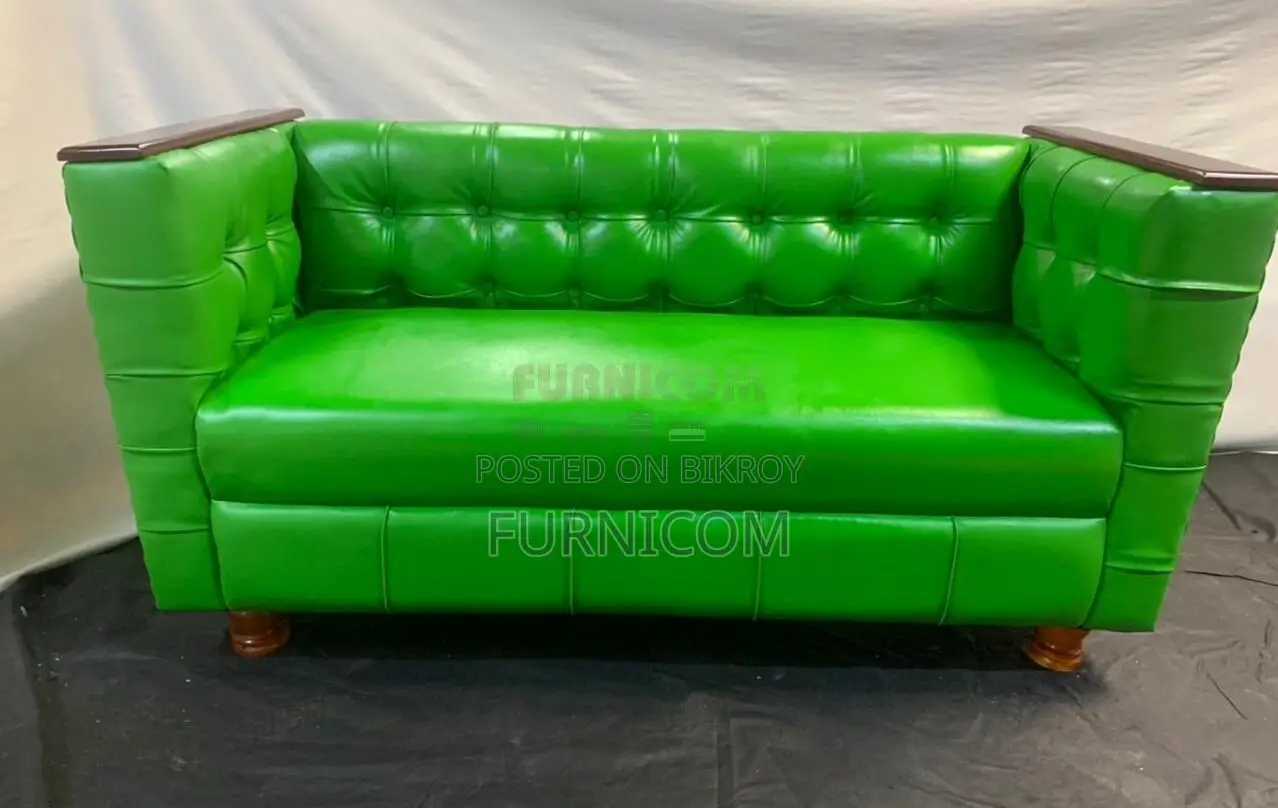 Lacquered Sofa Green (2 seater)