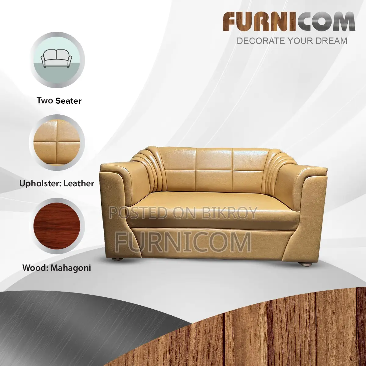 Indulge Durablity - Upscaled Quality - Fernicom wooden two seat leathe