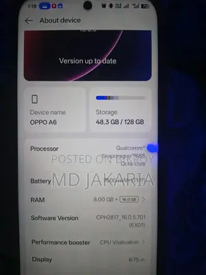 Oppo A6 128 GB Purple