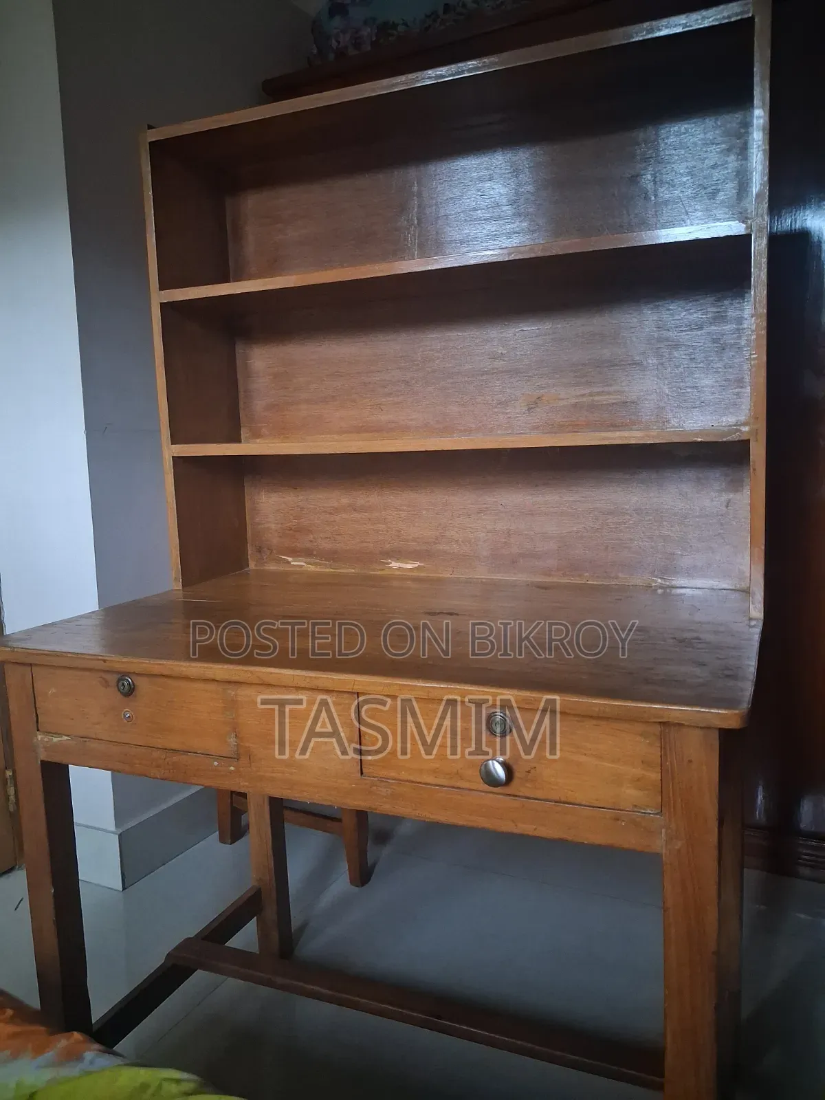 সেগুন কাঠ স্টাডি টেবিল
