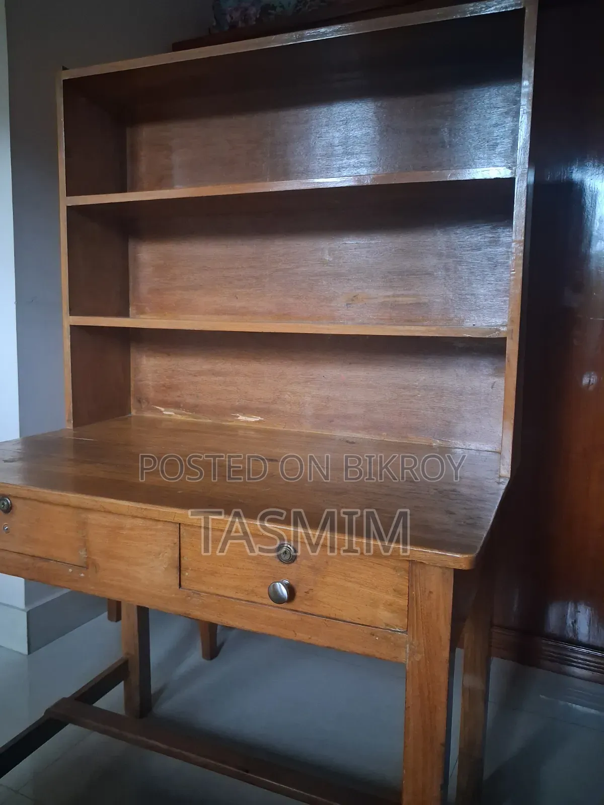 সেগুন কাঠ স্টাডি টেবিল