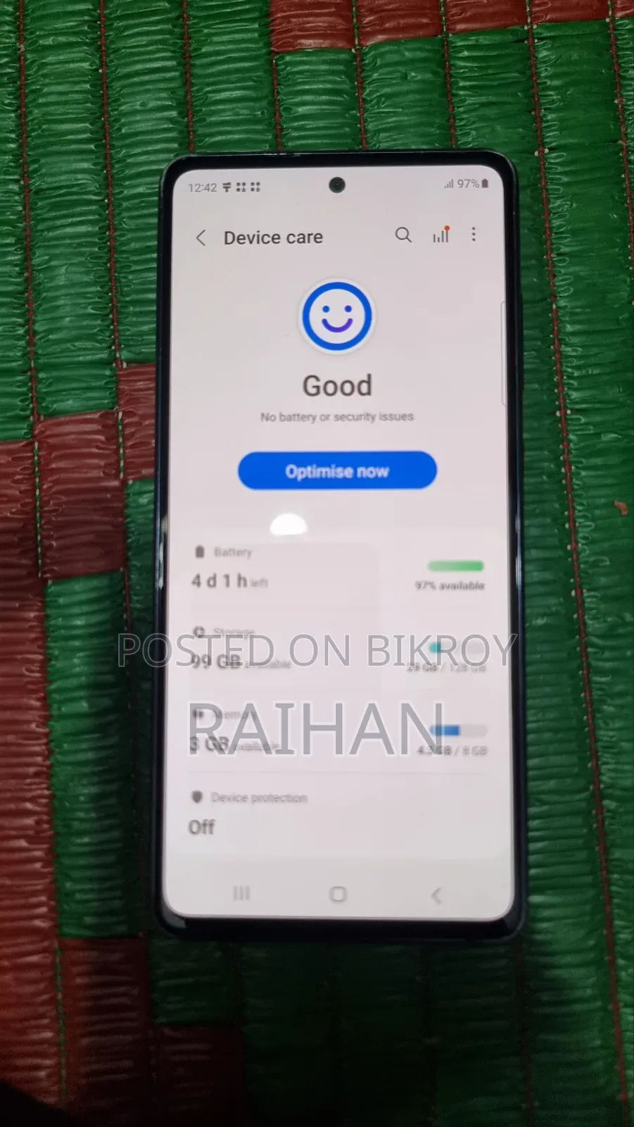 স্যামসাং গ্যালাক্সি এস২০ এফই ১২৮ জিবি ব্ল্যাক