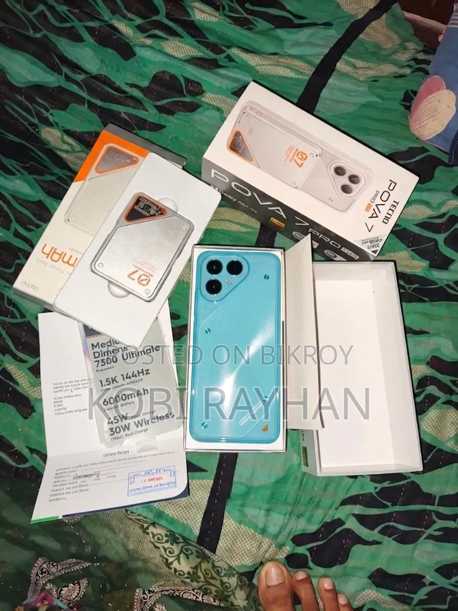 টেকনো পোভা ৭ প্রো ৫জি ২৫৬ জিবি নীল