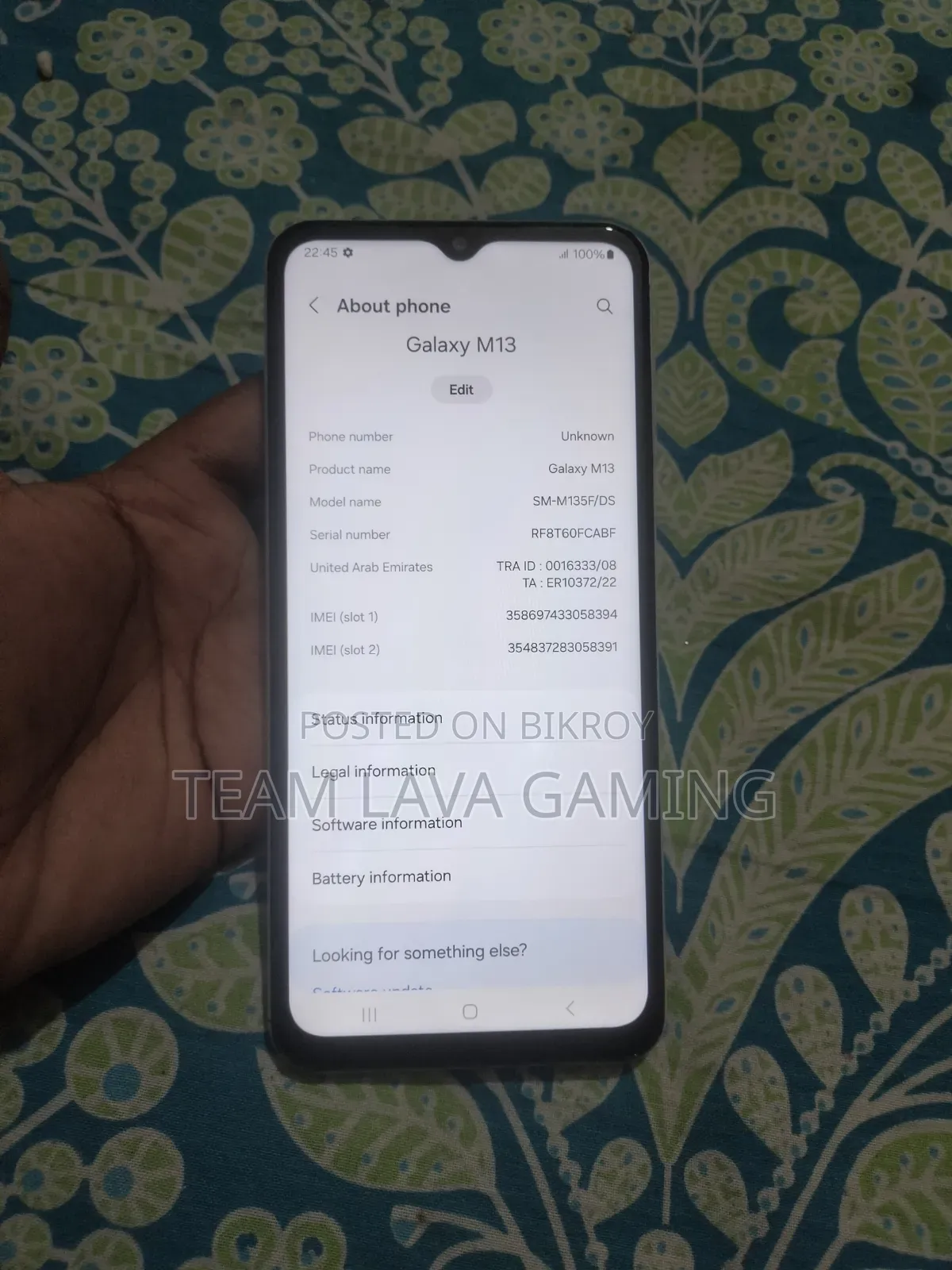 Samsung Galaxy M13 64 GB White