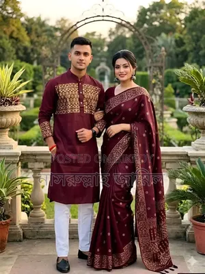 Premium Japanese Silk Couple Dress