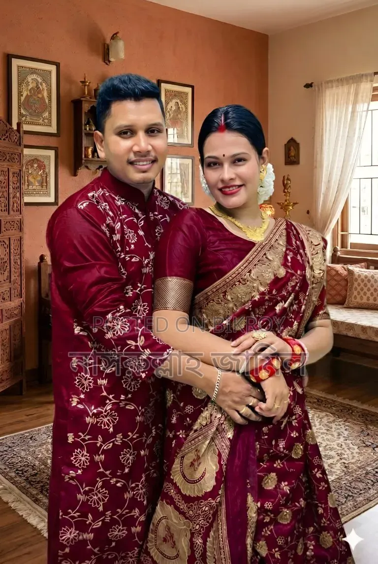 Premium Japanese Silk Couple Dress