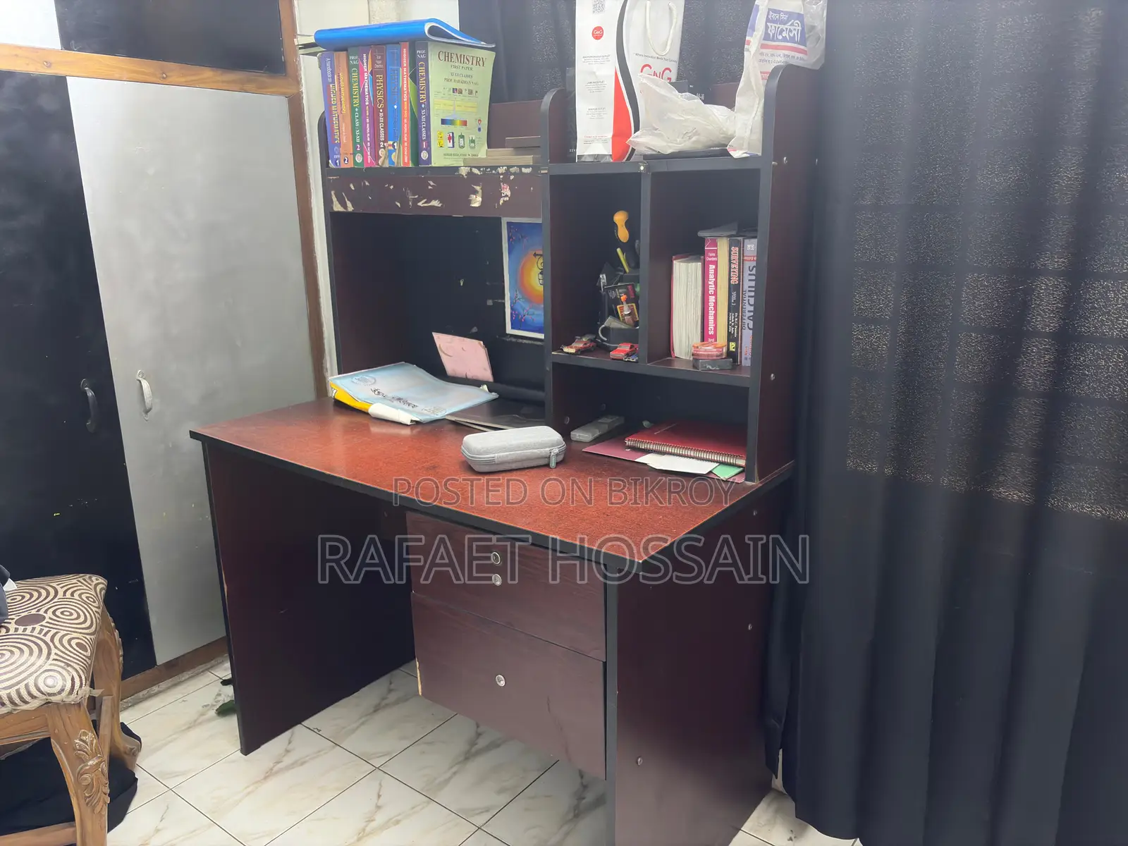 HATIL Computer or Study Table With Bookshelf, Fair Condition.
