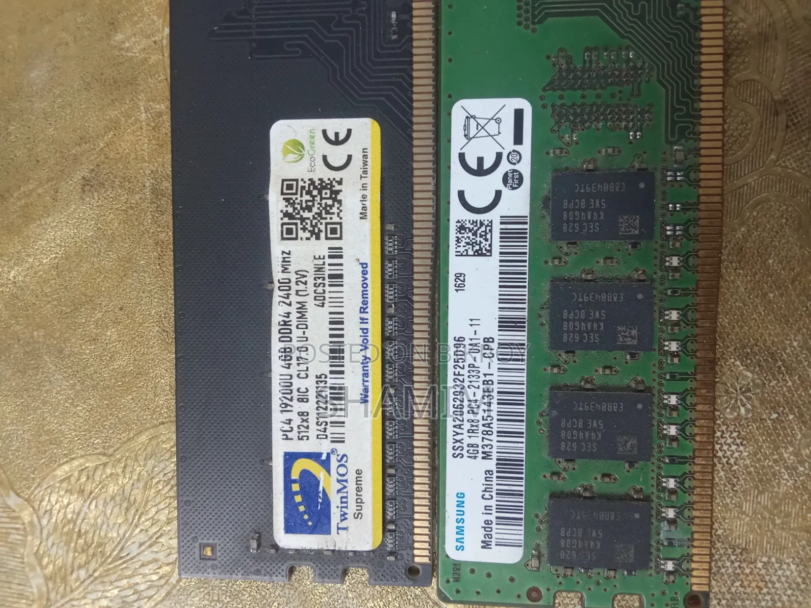 Samsung & Twinmos DDR4 RAM 4GB