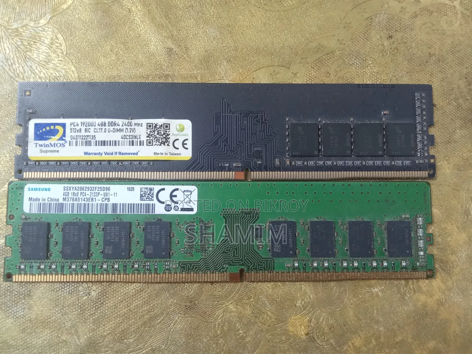 Samsung & Twinmos DDR4 RAM 4GB