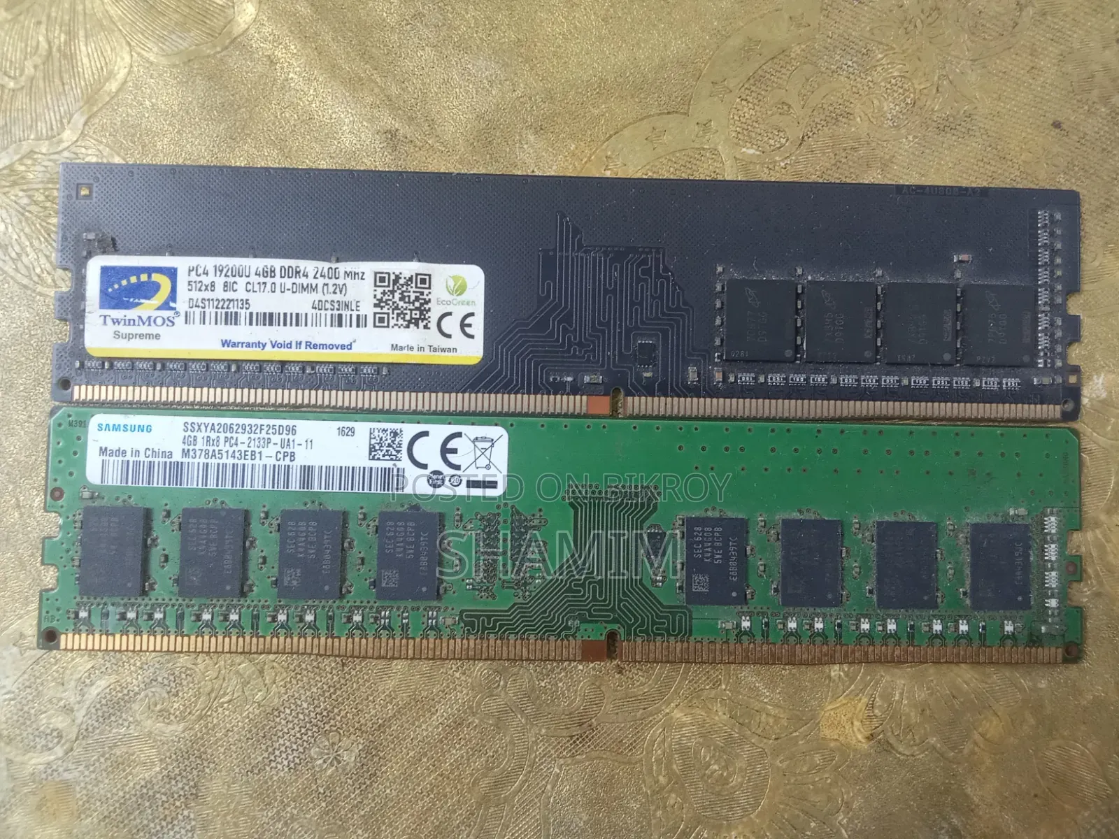 Samsung & Twinmos DDR4 RAM 4GB