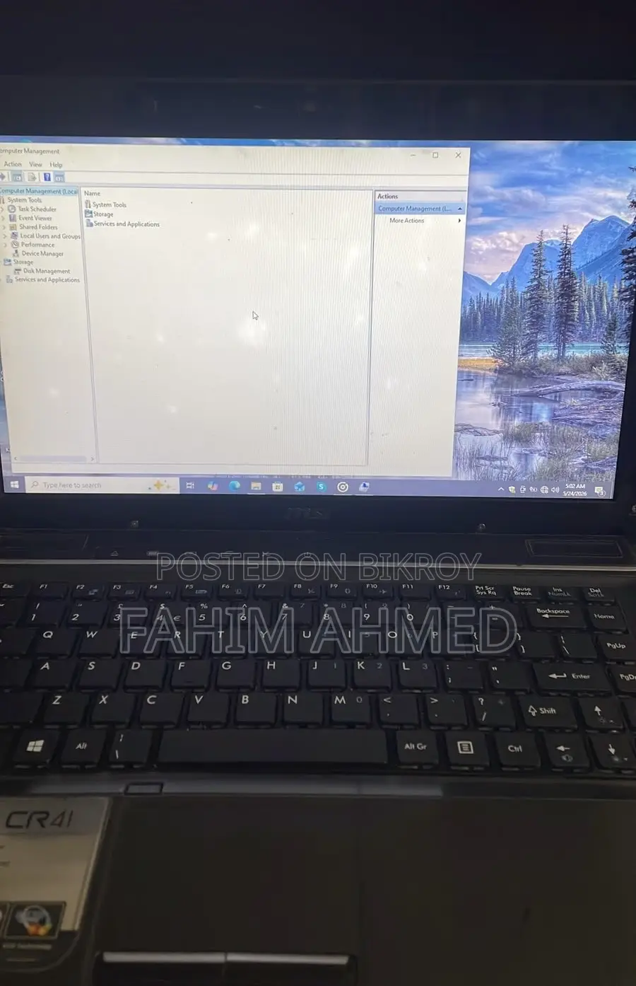 Laptop MSI 4GB Intel Core I5 HDD 320GB