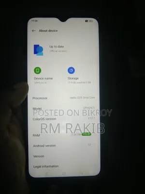 Oppo A17K 64 GB Gray