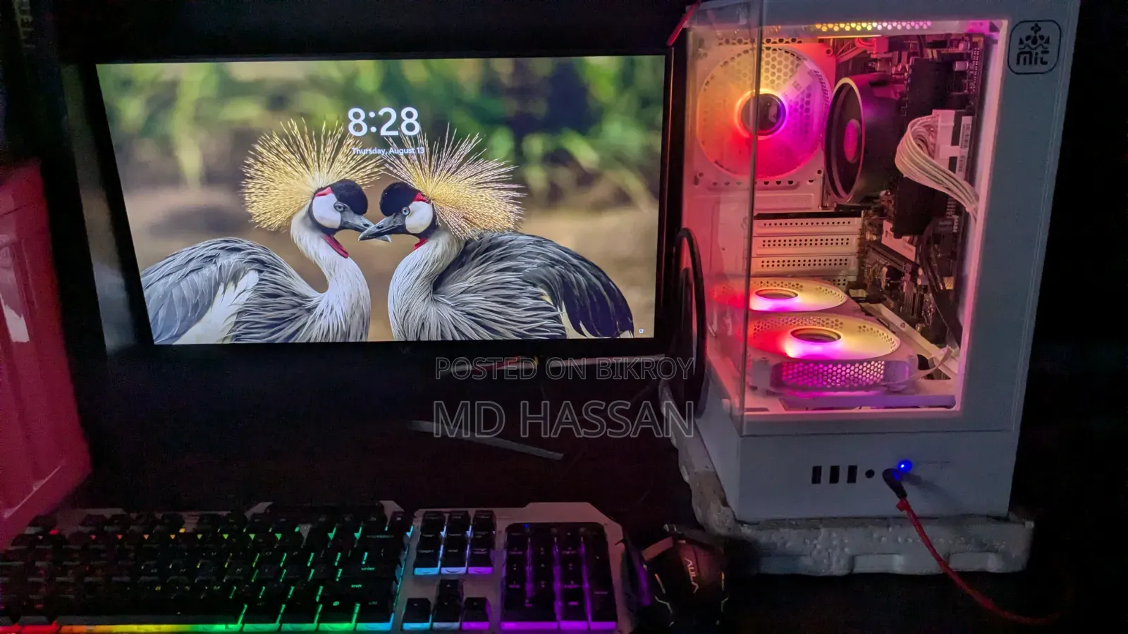 Desktop Computer 8GB AMD Ryzen 5 HDD+SSD 512GB