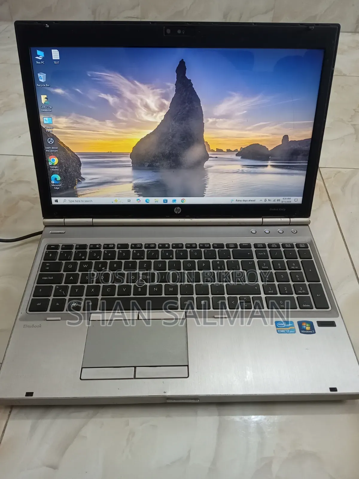 Laptop HP EliteBook 8460P 4GB Intel Core i7 HDD 500GB