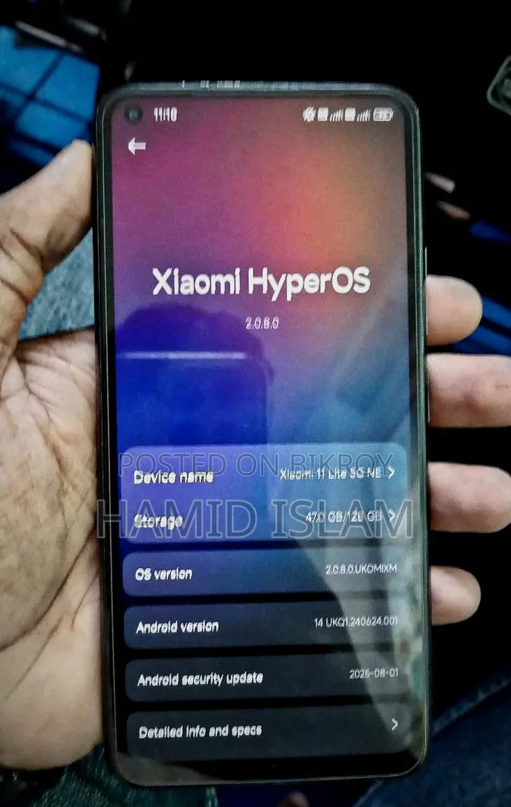 শাওমি ১১ লাইট ৫জি এনই ১২৮ জিবি ব্ল্যাক