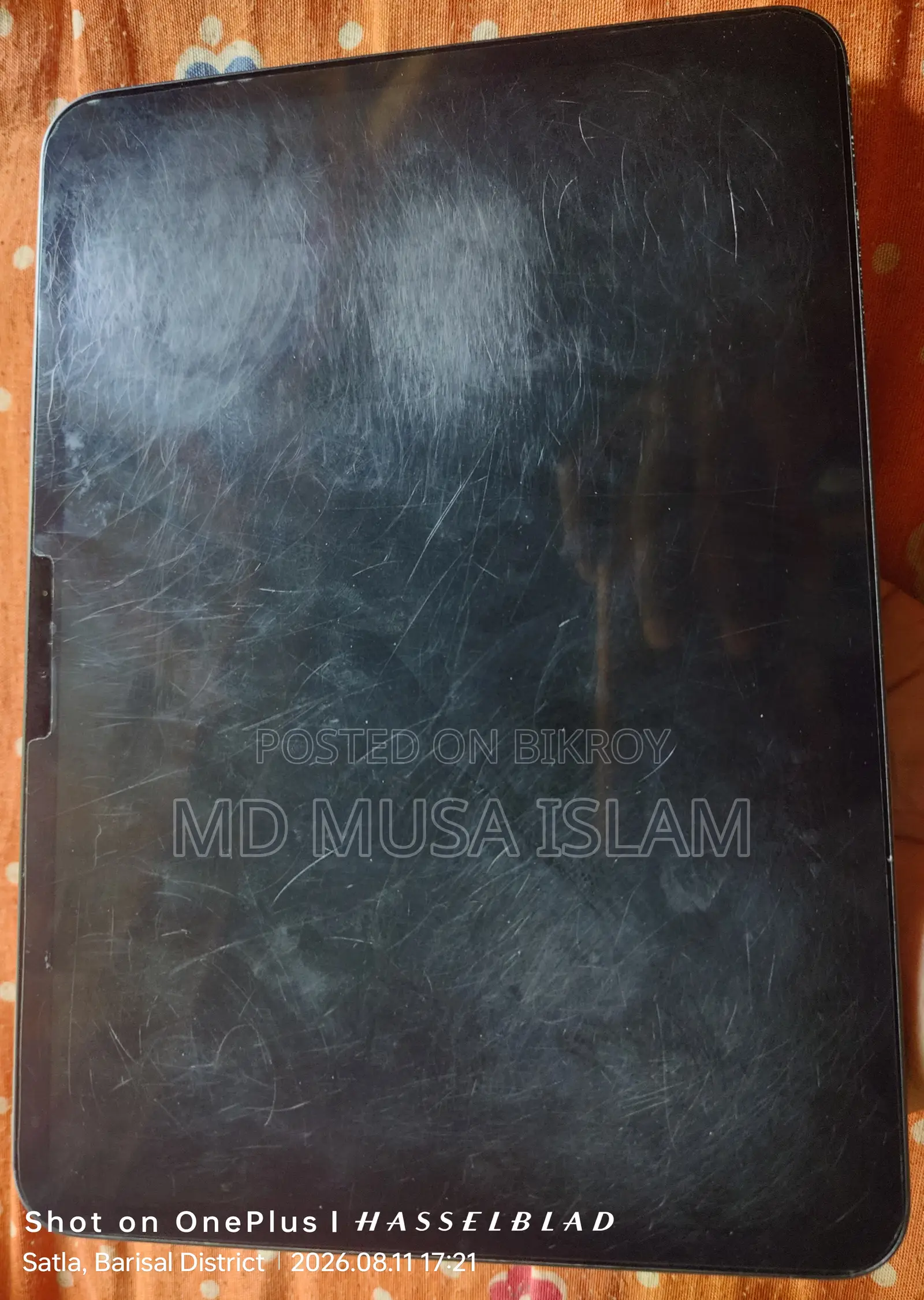 অ্যাপল আইপ্যাড প্রো ১১ (২০২৪) ২৫৬ জিবি কালো