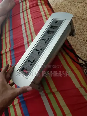 Multimedia Universal 3-port Socket (Desktop Pop Up Socket)