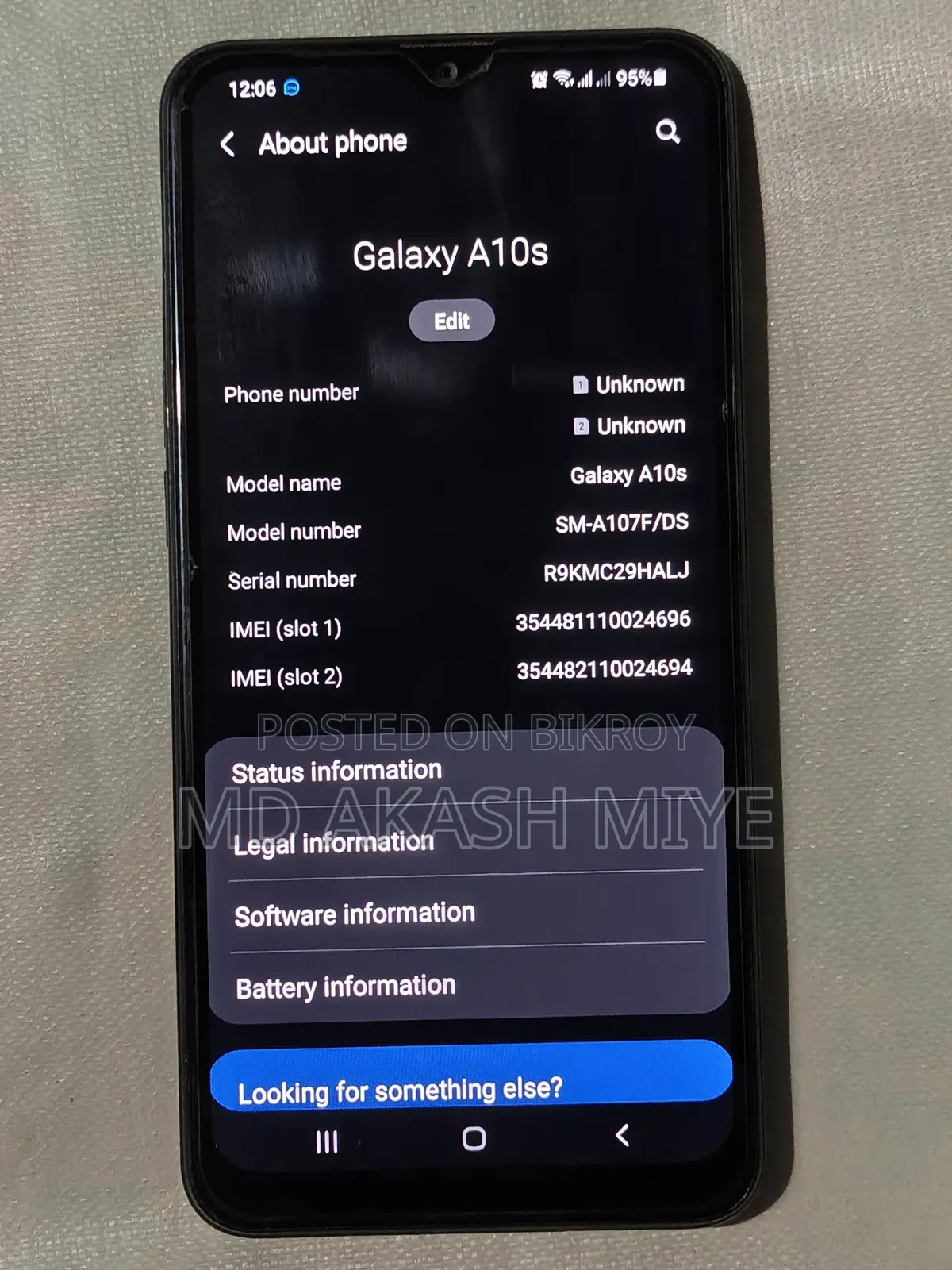 Samsung Galaxy A10s 32 GB Black