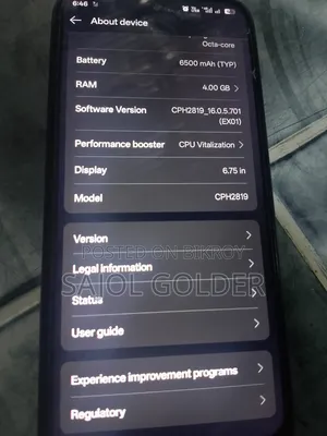 Oppo A6x 64 GB Black