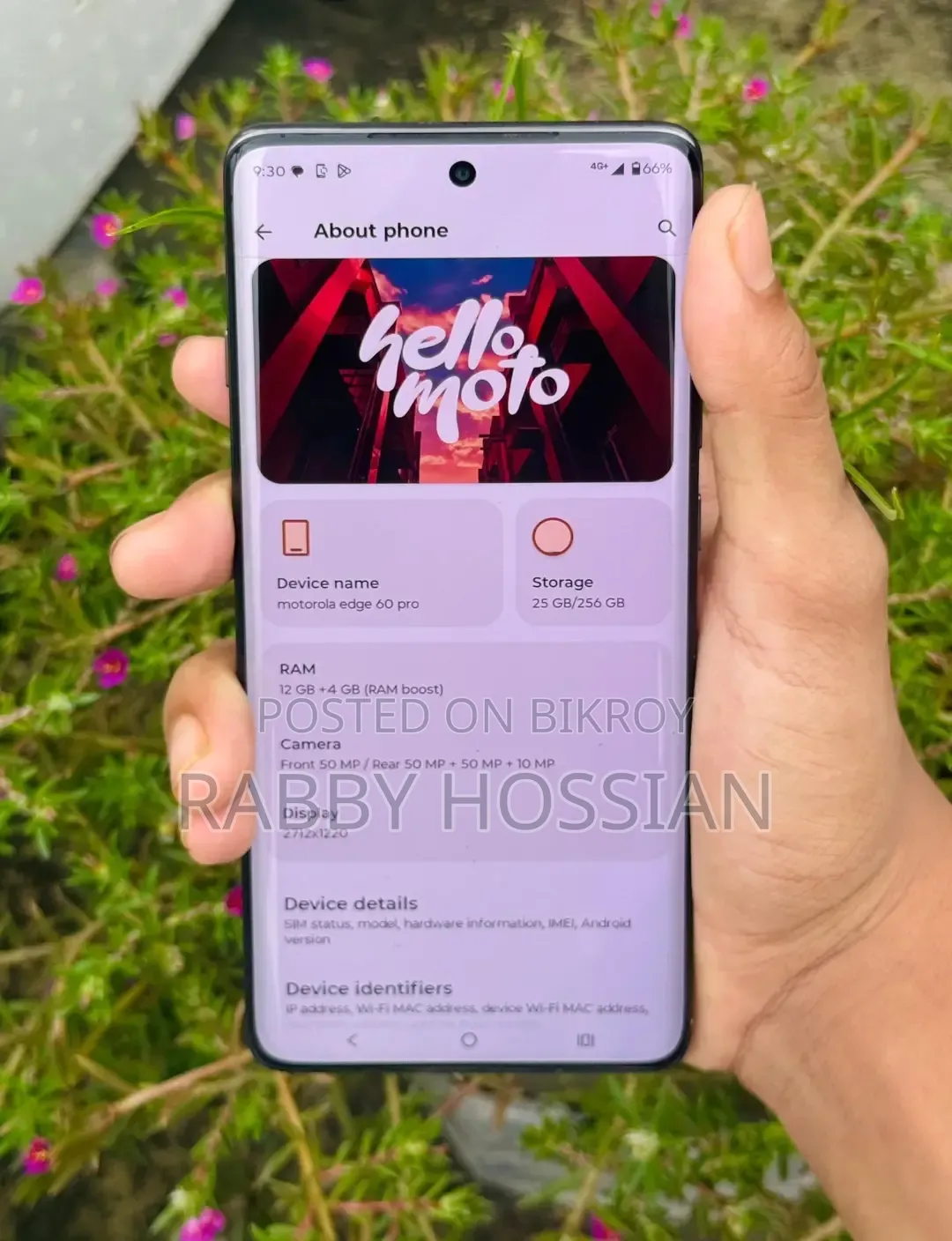 মোটোরোলা এজ ৬০ প্রো ২৫৬ জিবি