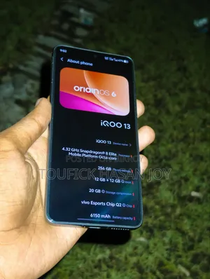 আইকিউওও ১৩ ২৫৬ জিবি ব্ল্যাক