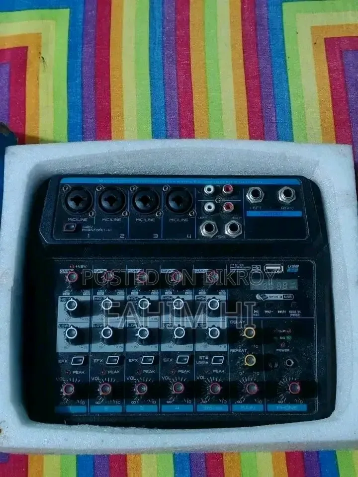 6 Channel Professional Mixer