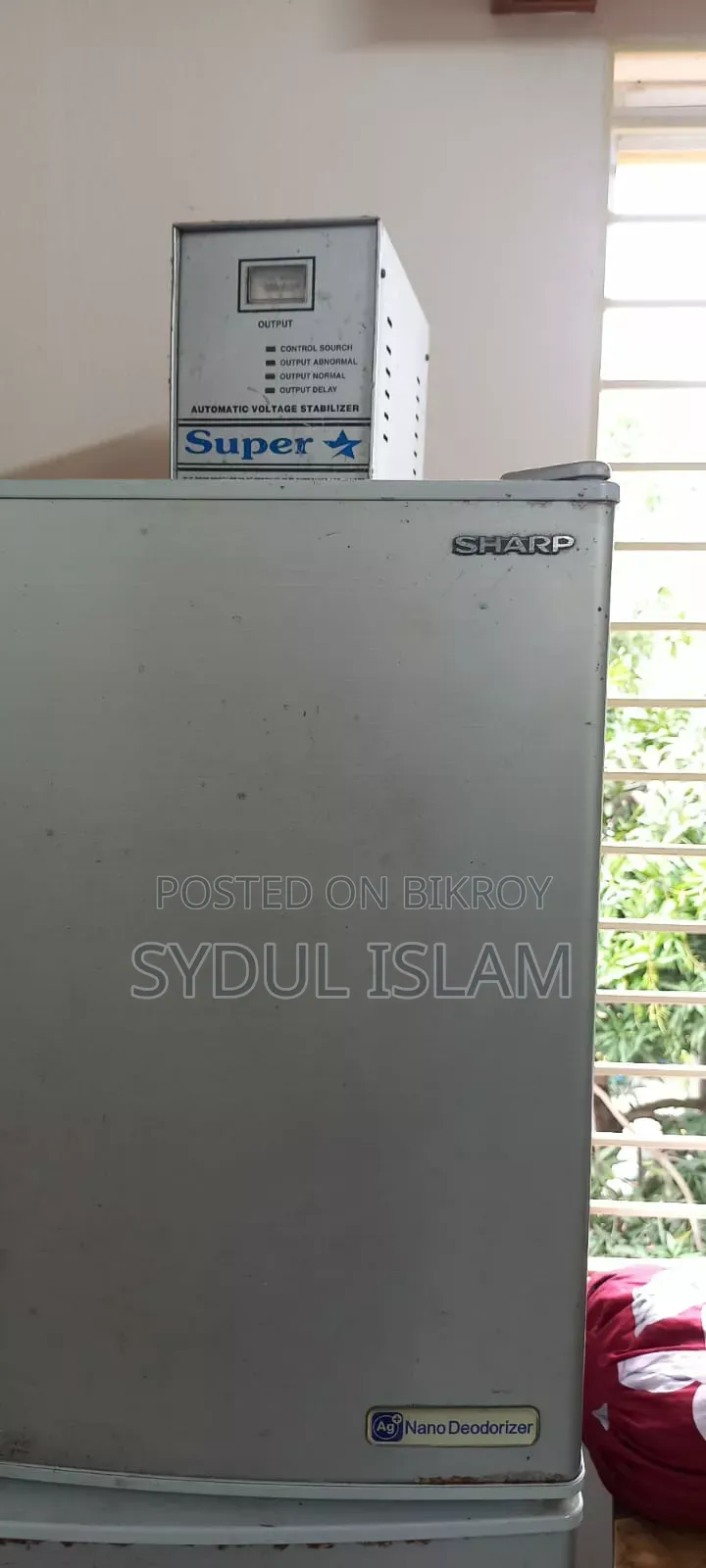 Title: Good Condition Sharp 11 CFT Fridge + Stabilizer for Sale