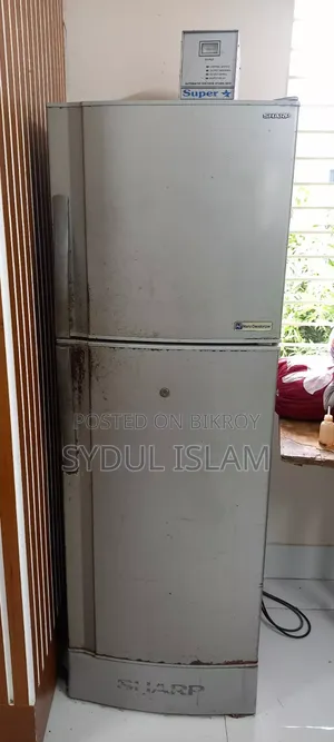 Title: Good Condition Sharp 11 CFT Fridge + Stabilizer for Sale